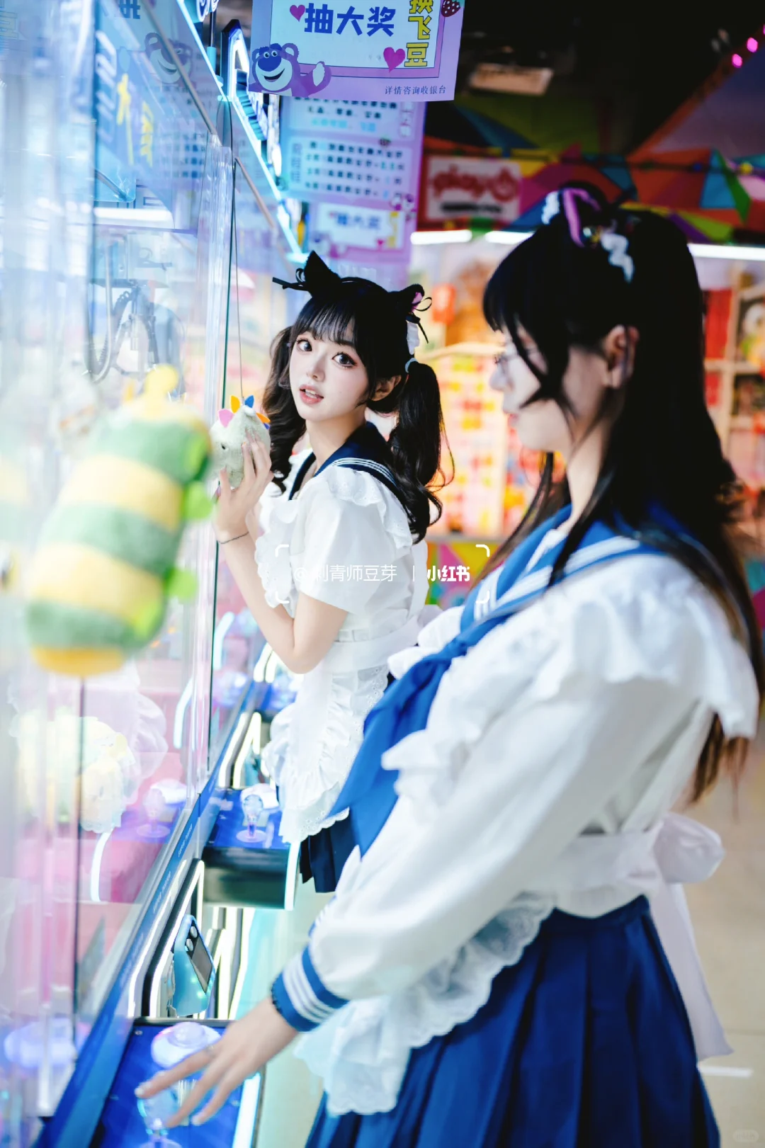 想一直和你黏在一起｜小猫咪JK制服女仆写真