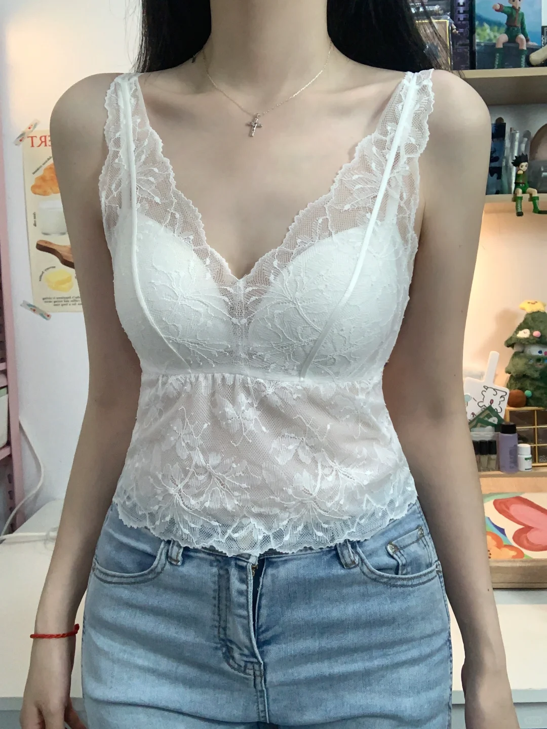 万能蕾丝内搭！简直就是秋冬叠穿小心机💞！！