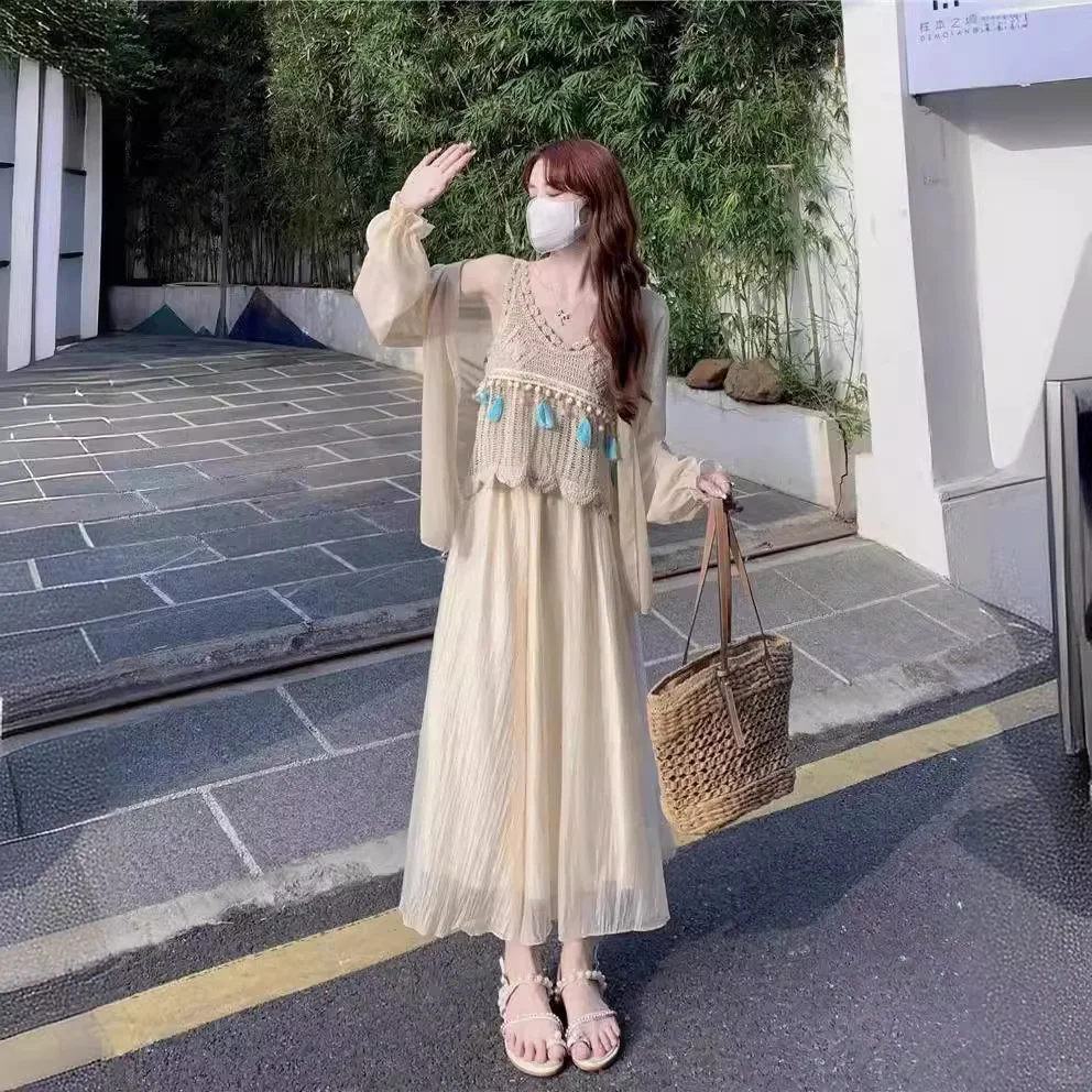 夏日必备🌞镂空流苏套装