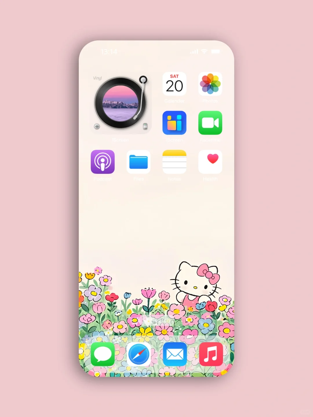 春天里的kitty 治愈系壁纸