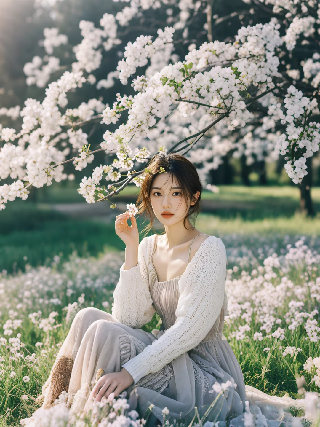 我按下快门，封存了春天与少女本真的模样
