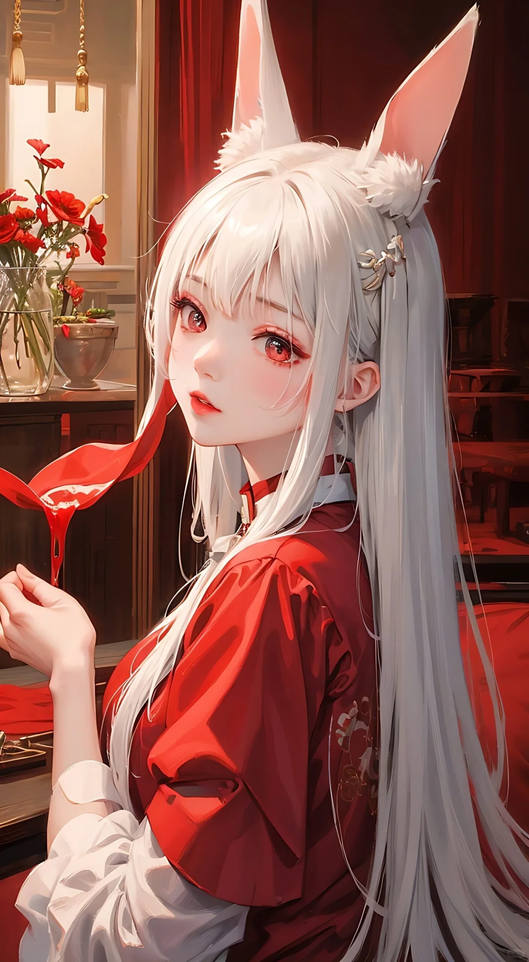 兔女红衣舞，妖娆祸水来