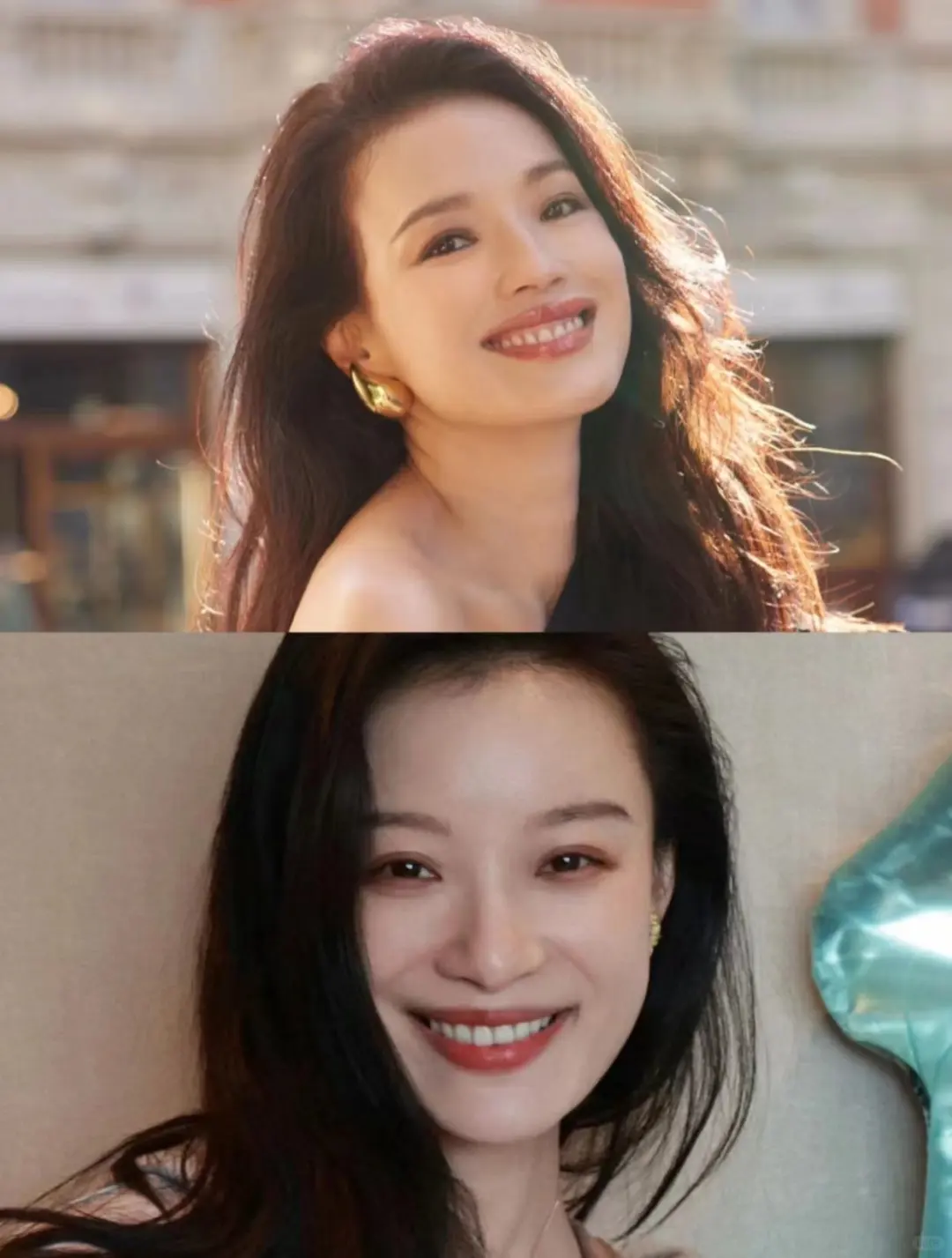 舒淇和倪妮眉眼气质有点撞款哎❗️