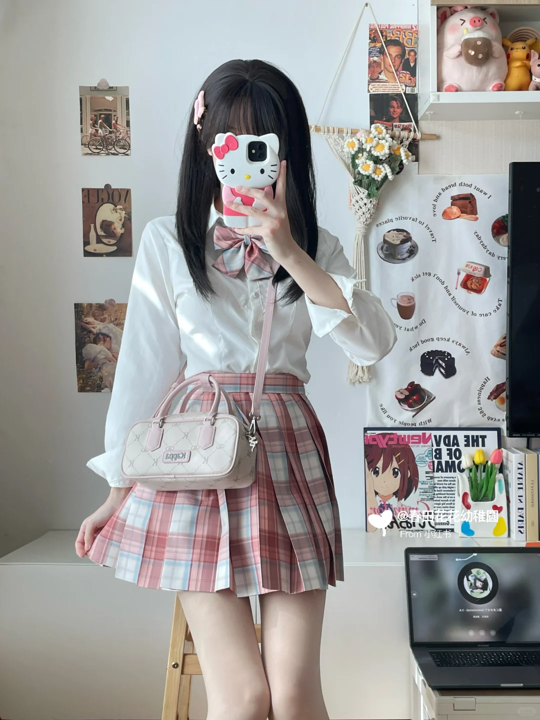 穿搭日记🌸🌸粉色jk好有夏日漫画感～