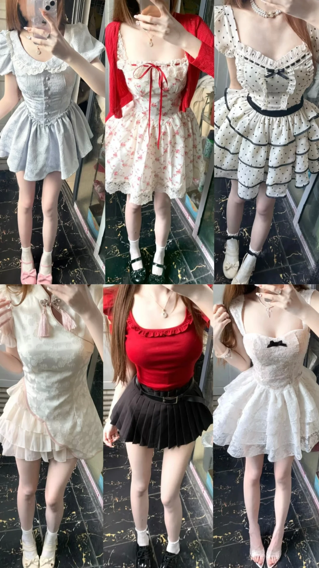 “短款连衣裙合集｜甜妹也能性感的高级感穿搭