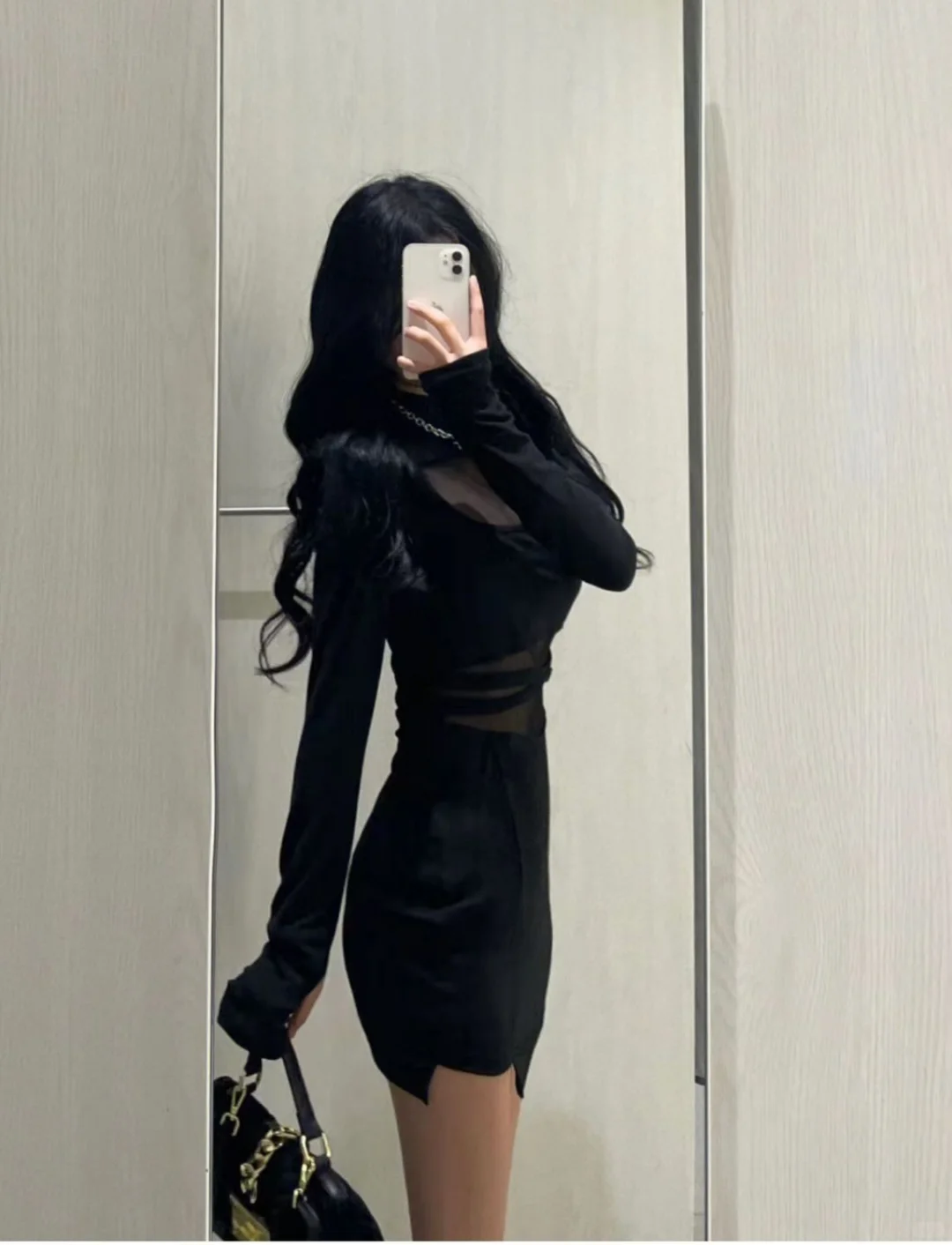 🖤秋日必备！性感御姐长袖连衣裙👗
