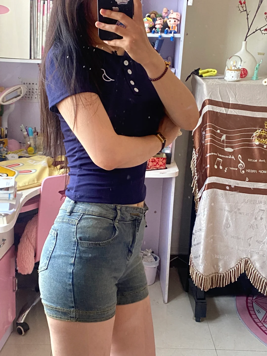 这样穿会不会有点性感出门