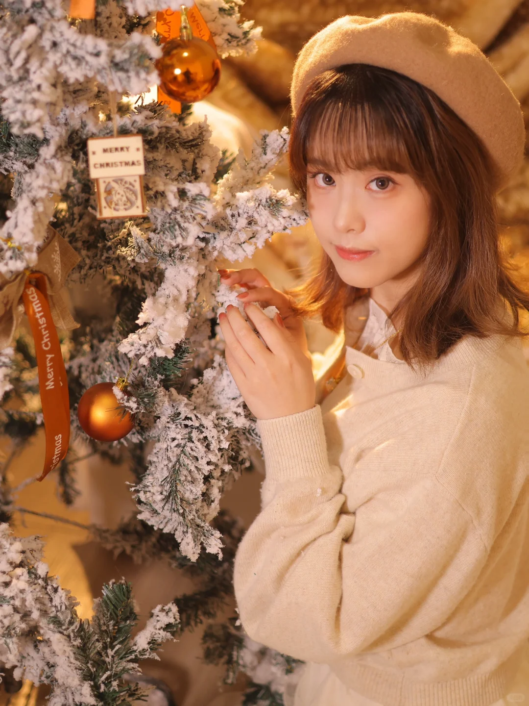 叮咚～查收今年份的白色圣诞写真～
