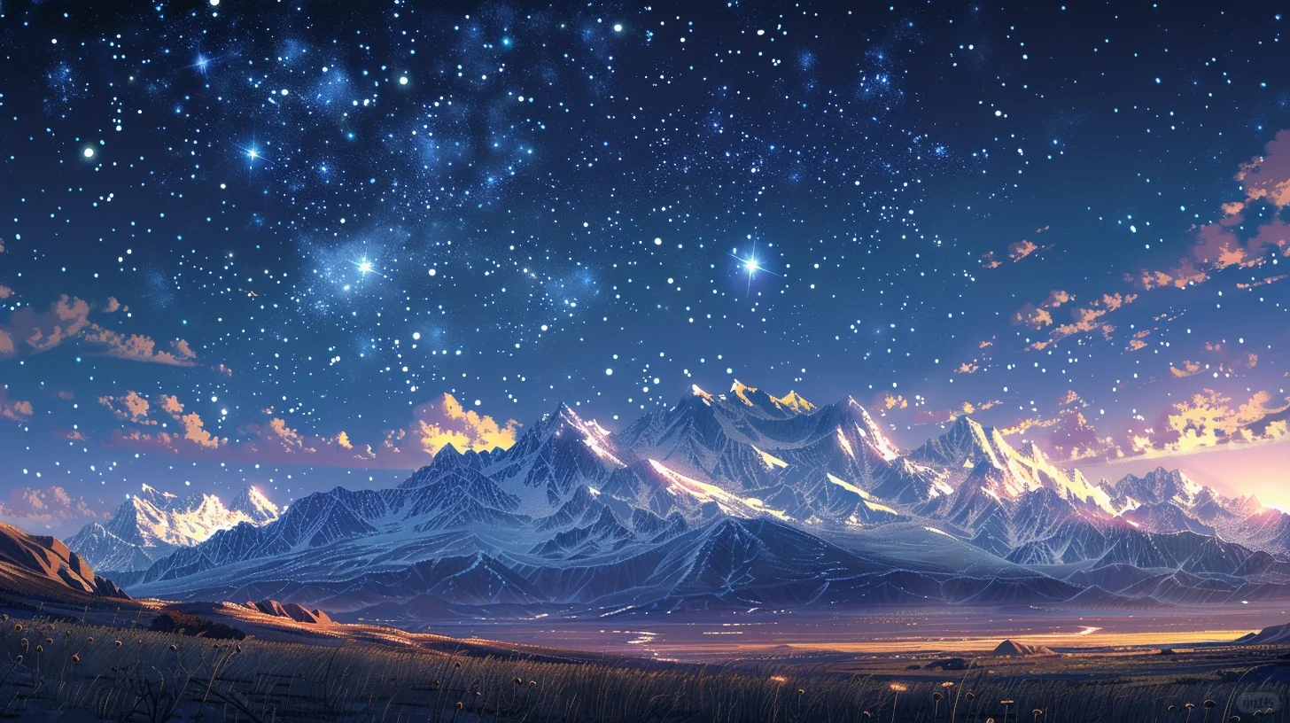 雪山星空｜超清电脑壁纸 4K超清壁纸