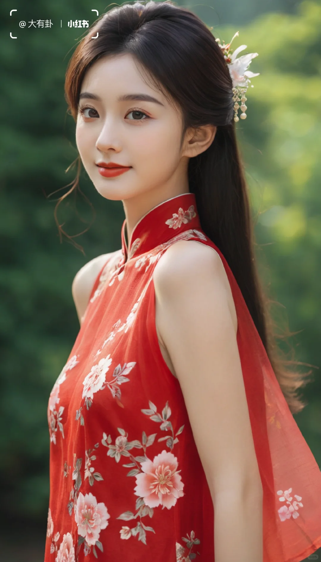 身姿高挑 步履轻盈 行动间尽显淑女气质