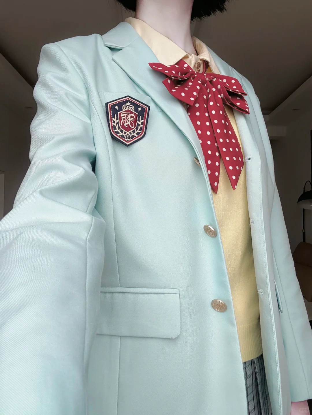 98现货薄荷绿西服