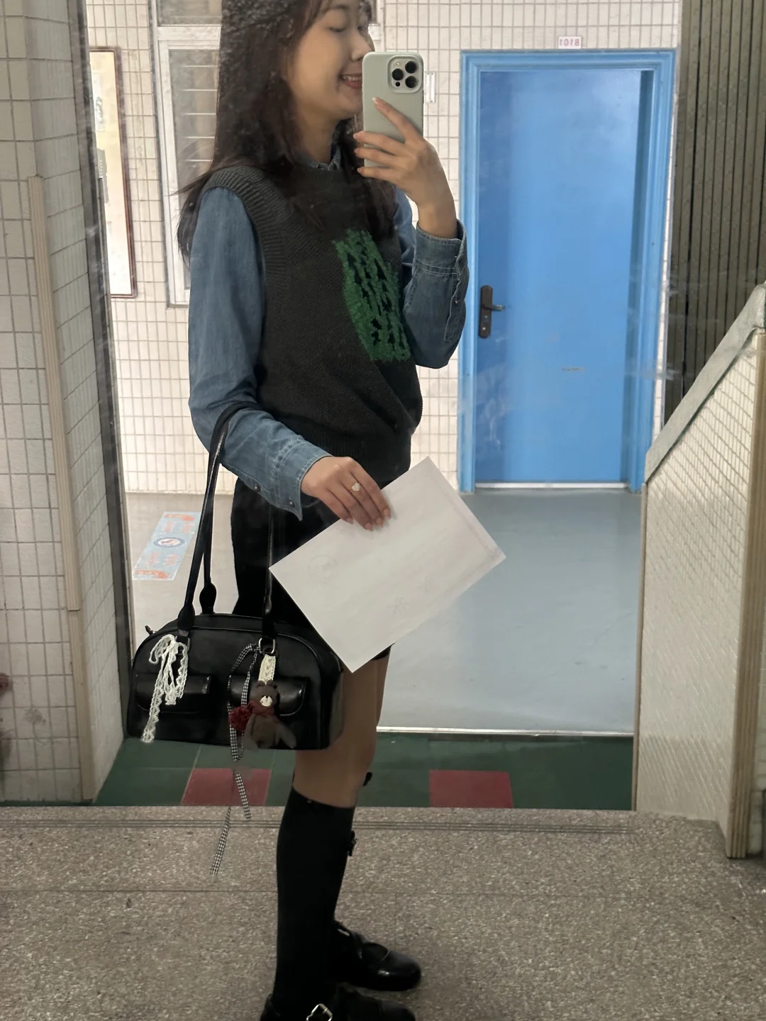 这样穿可以么？还是很爱长筒袜～