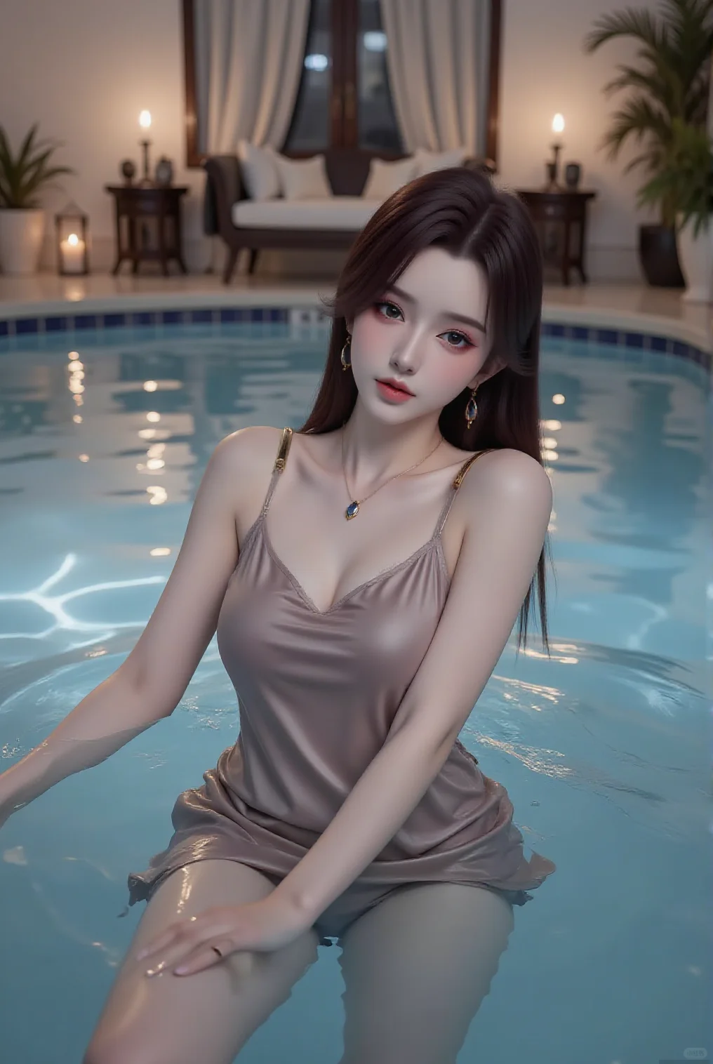 国漫女神斗破曹颖水中长腿美图壁纸