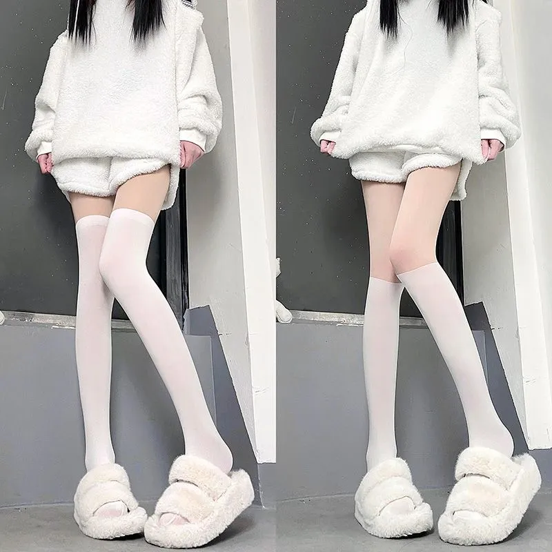 韩系高级感白丝小腿袜🧦