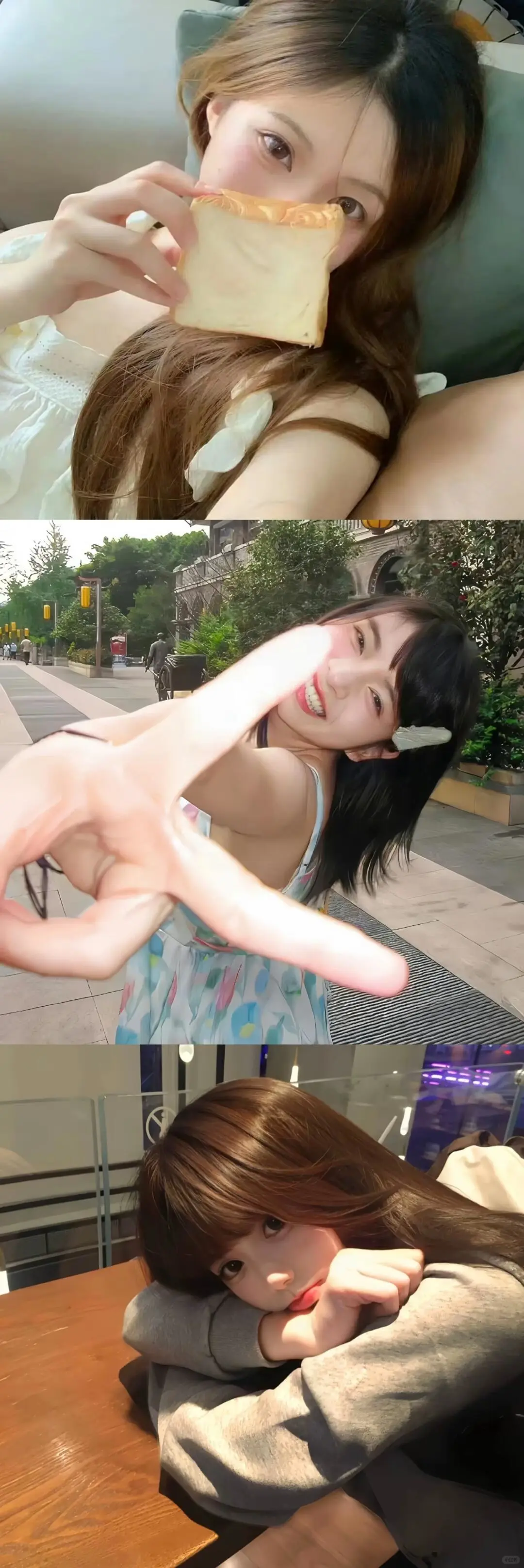 存一些甜妹氛围感拍照姿势！