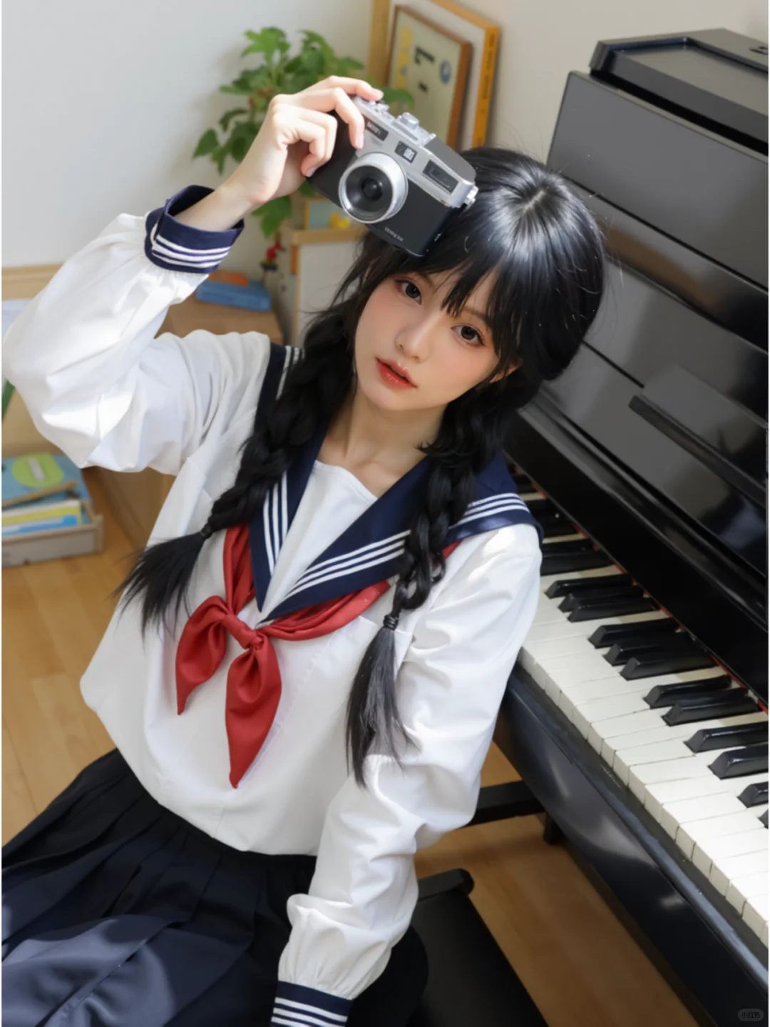 🌸日系少女水手服，甜美瞬间俘获你的心！