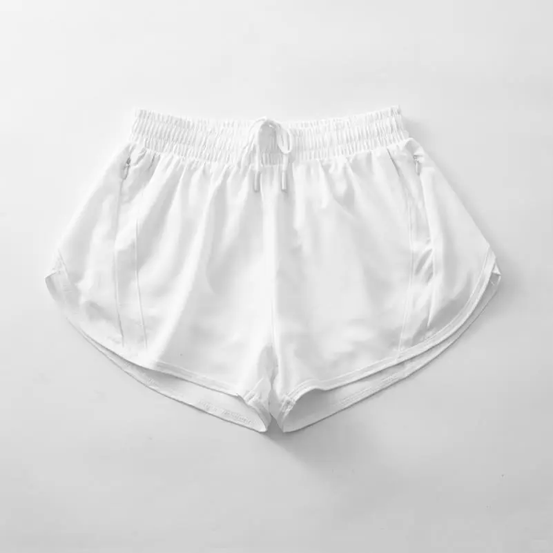 双层瑜伽短裤女运动宽松假两件速干跑步健身