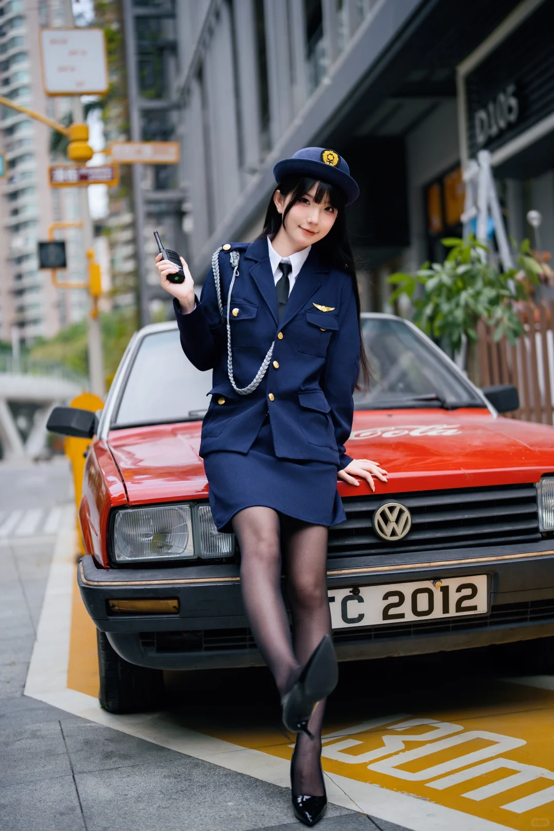 🔥警花COS丨这身制服被我焊死在身上