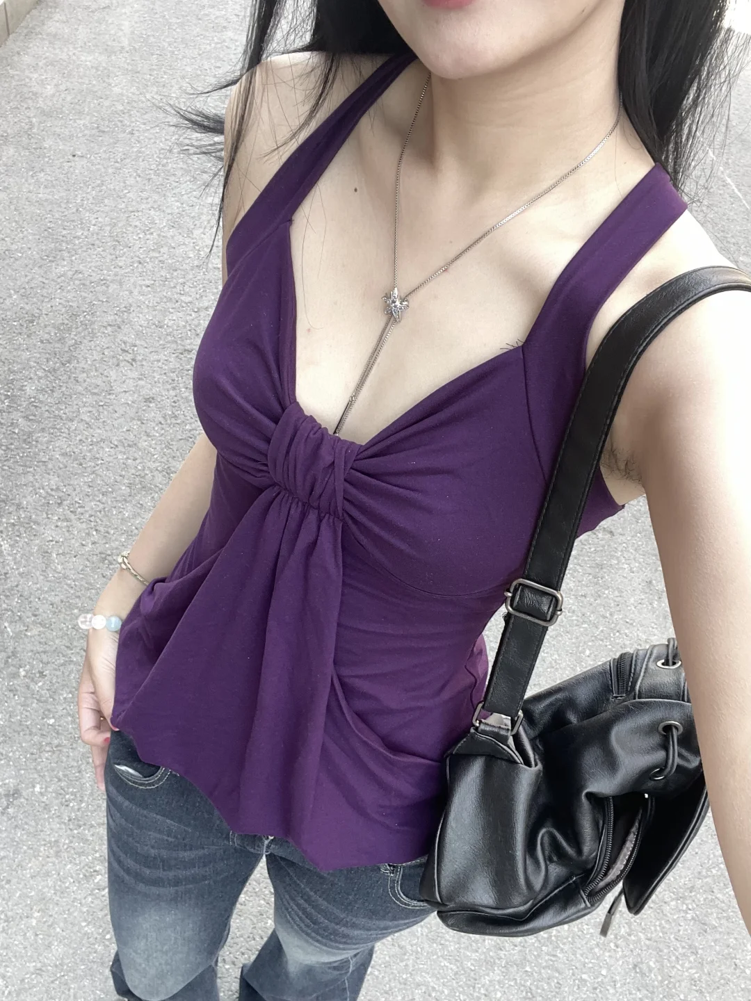 日常一套丨紫色吊带穿穿💜₊˚⋆♡̷☆₊