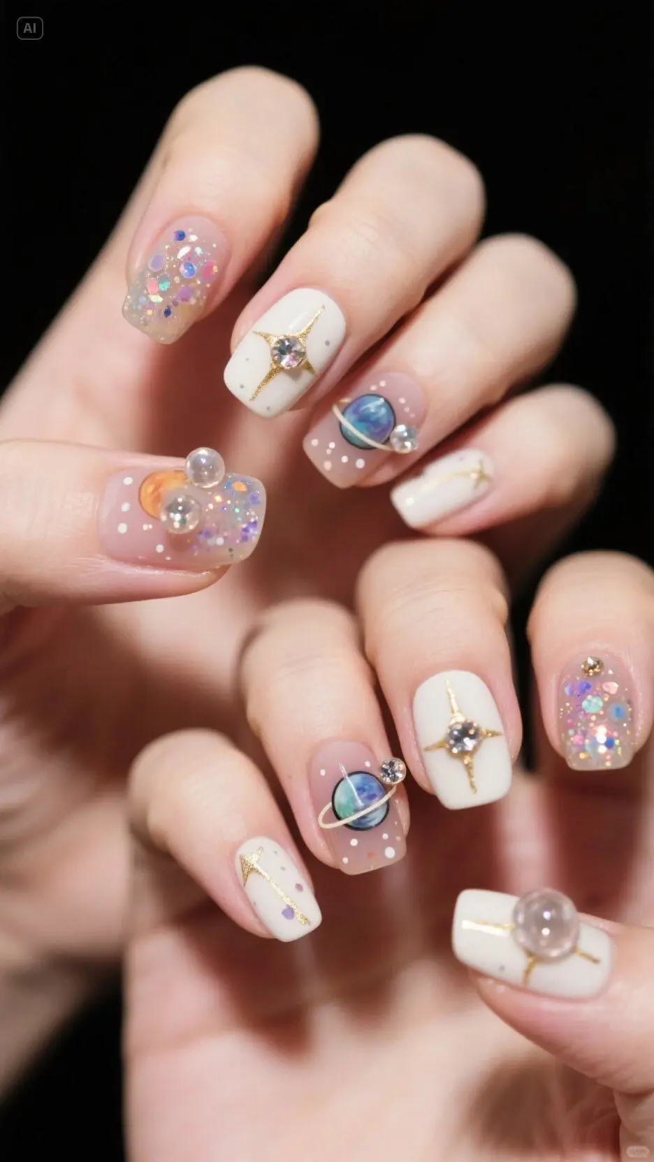 谁能拒绝小星球美甲💅甜酷辣妹必备！