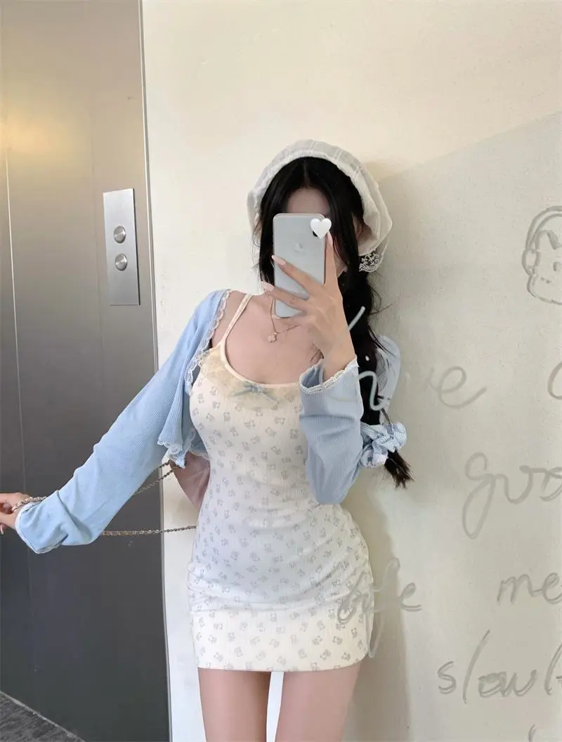 👗夏季必备！纯欲辣妹小熊吊带裙💖