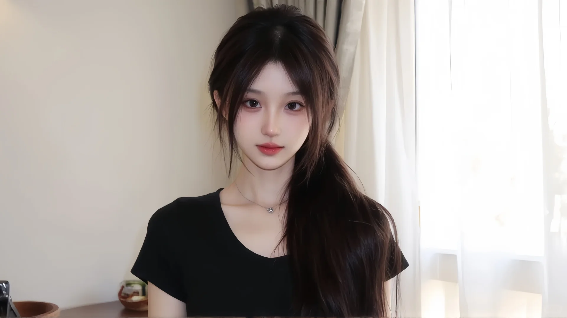 哇，她真的很好看诶～～