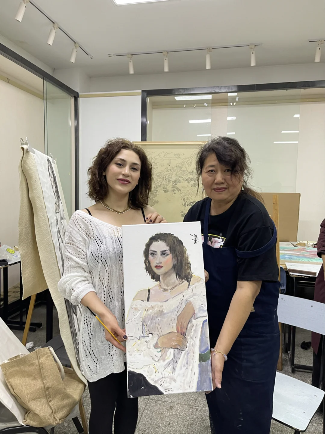 写生油画30/60cm 刘丽萍土耳其女孩子