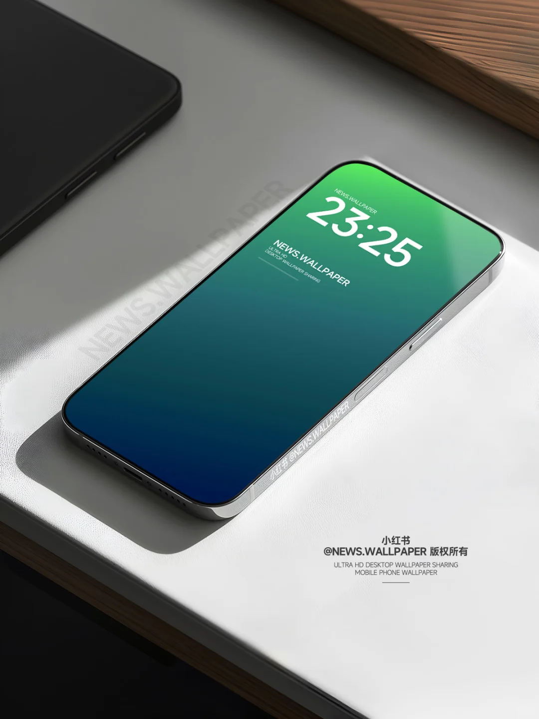 236 | 中国传统色 碧绿流翡 高级手机壁纸
