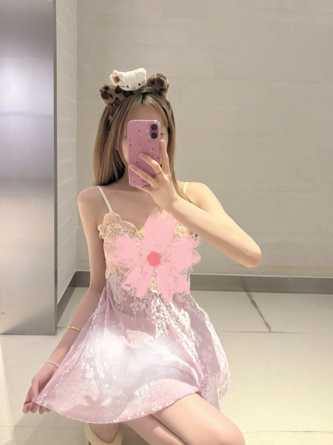 左滑上身！帮我穿上超欲蕾丝吊带裙