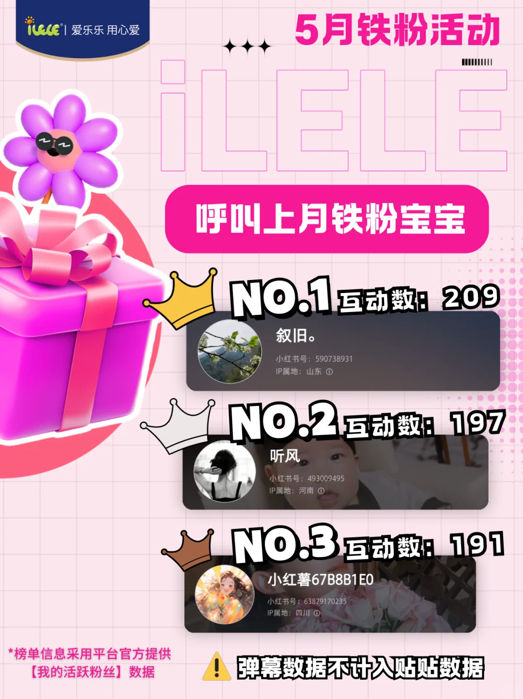 5月贴贴互动来啦🎁这次前10都有礼物❗️