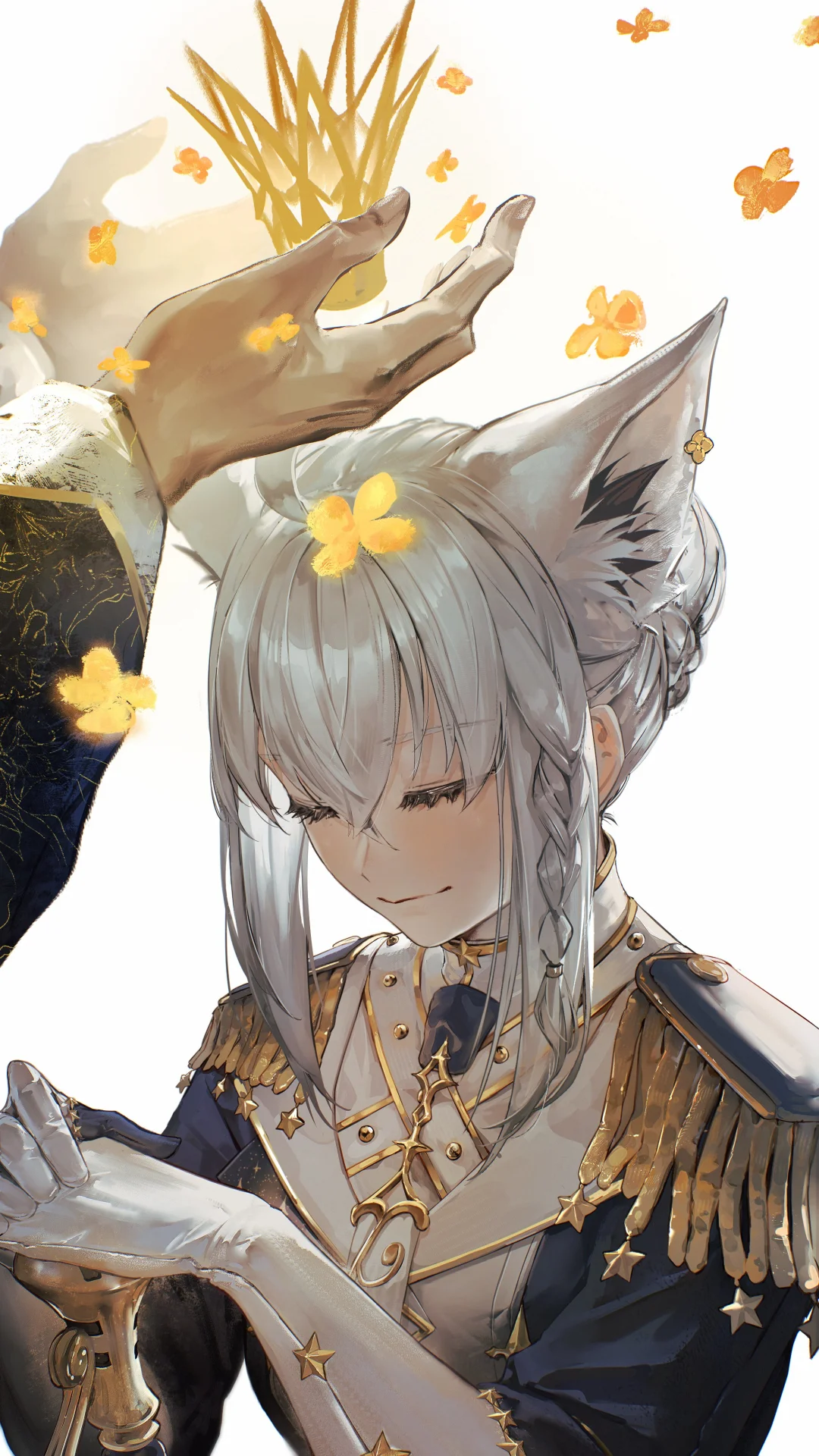 冬日与猫耳少女的三重奏：治愈与暖意的绘画