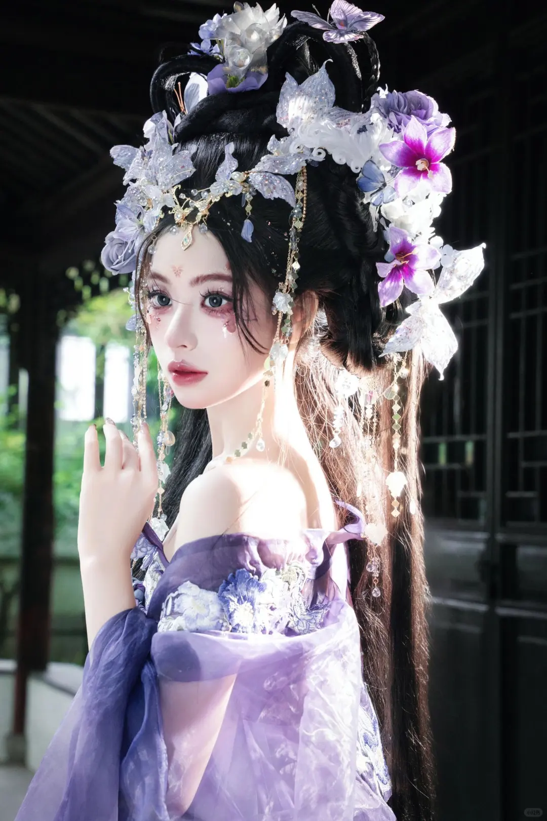 姐姐说紫色很有韵味～来感受一下汉服的魅力