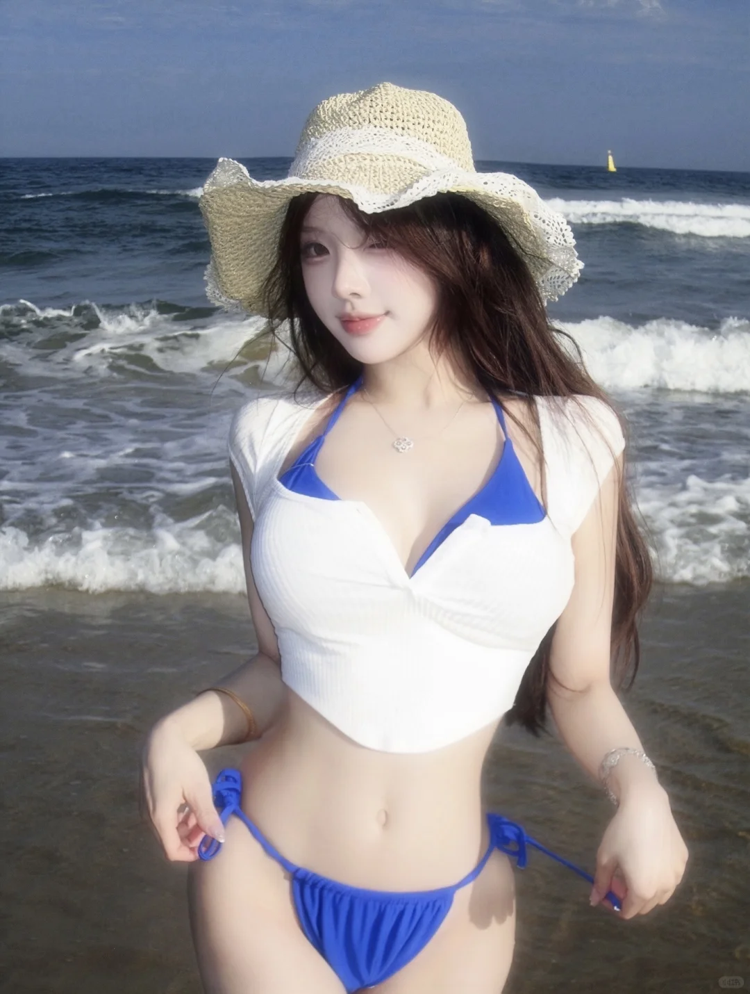 海边、泳衣、阳光、海风