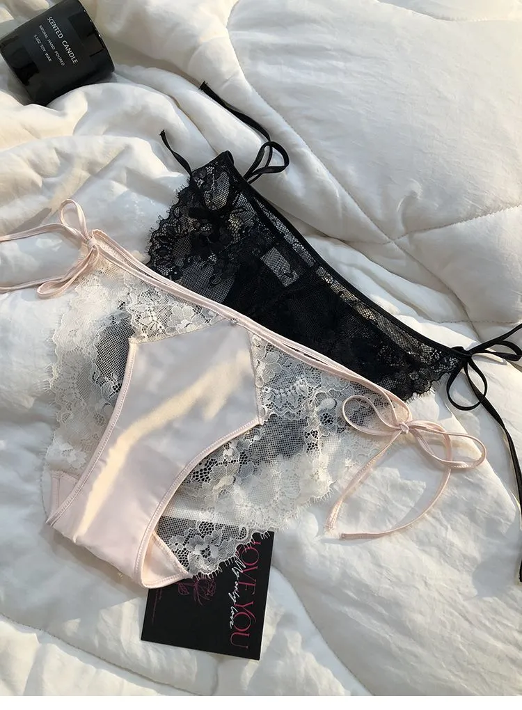 🎀法式黑蕾丝内裤，纯欲风的诱惑🖤