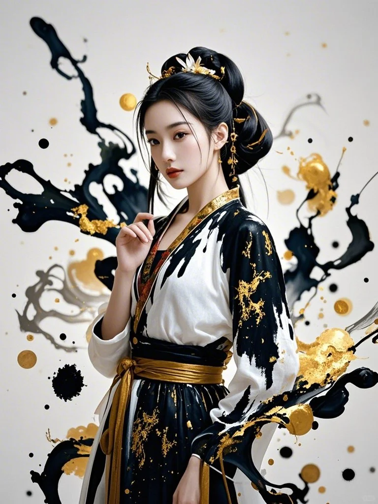 🎨【时装秀x时尚少女】泼墨主题