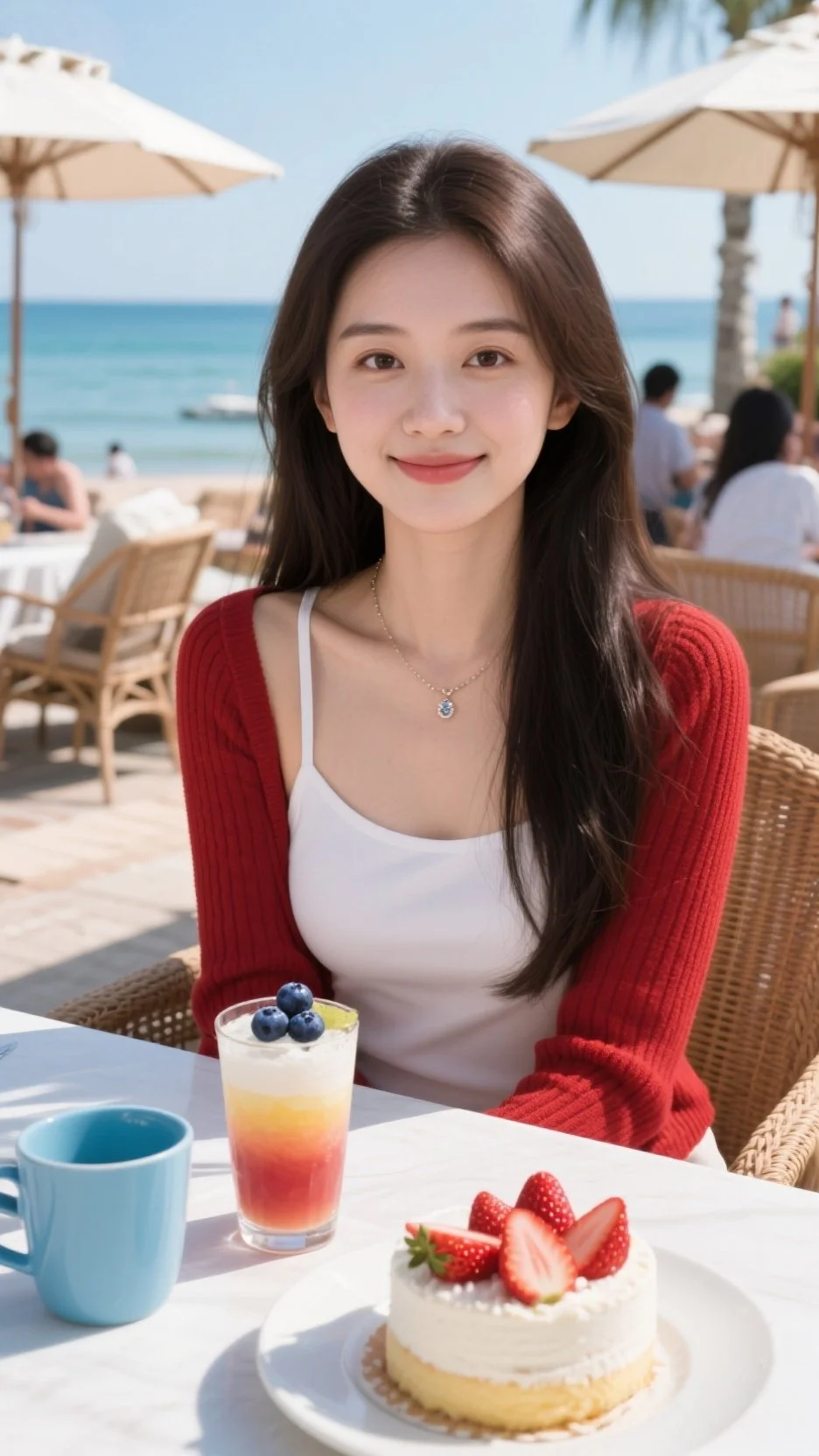 海风啊…气质绝了！ai美女，太赞了吧