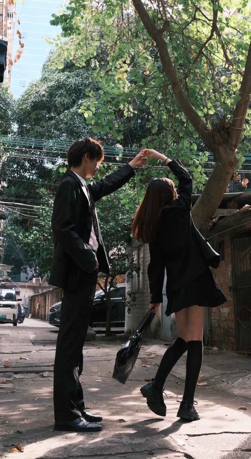 救命！和crush拍的日系制服写真太绝了！📸