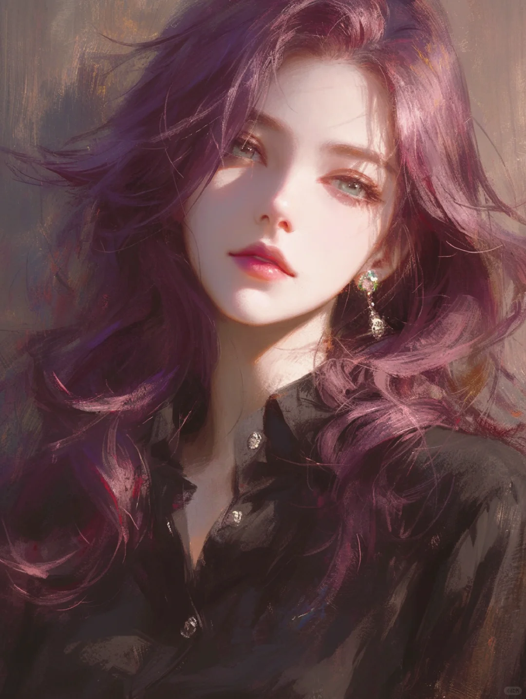 今日份拽姐 | 油画系列 | 女生头像