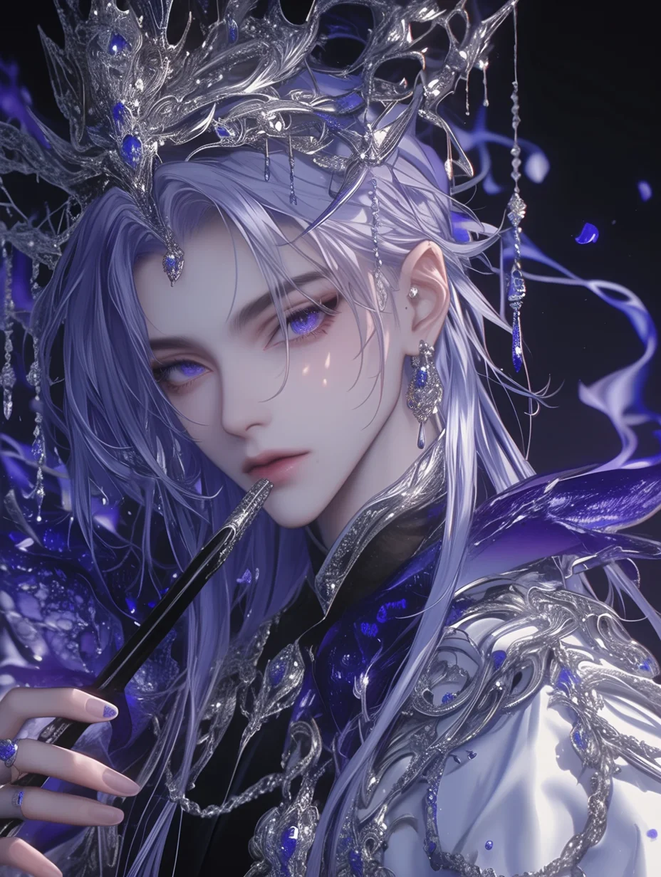 Lucifer｜“紫衣绽放，婀娜映雪肤。”