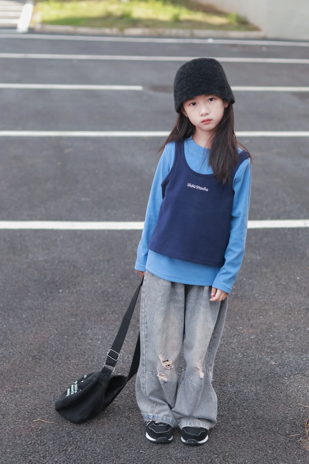 女孩子上学这样穿很休闲！🔗