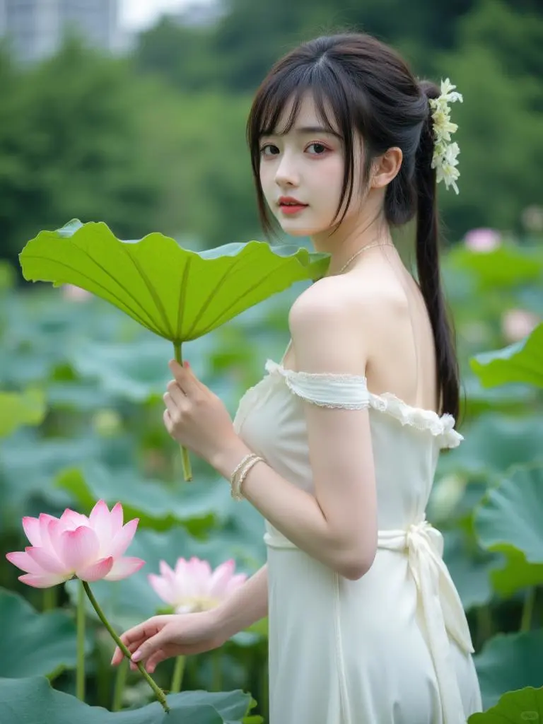 水中荷，自清涟而远尘俗。🌸