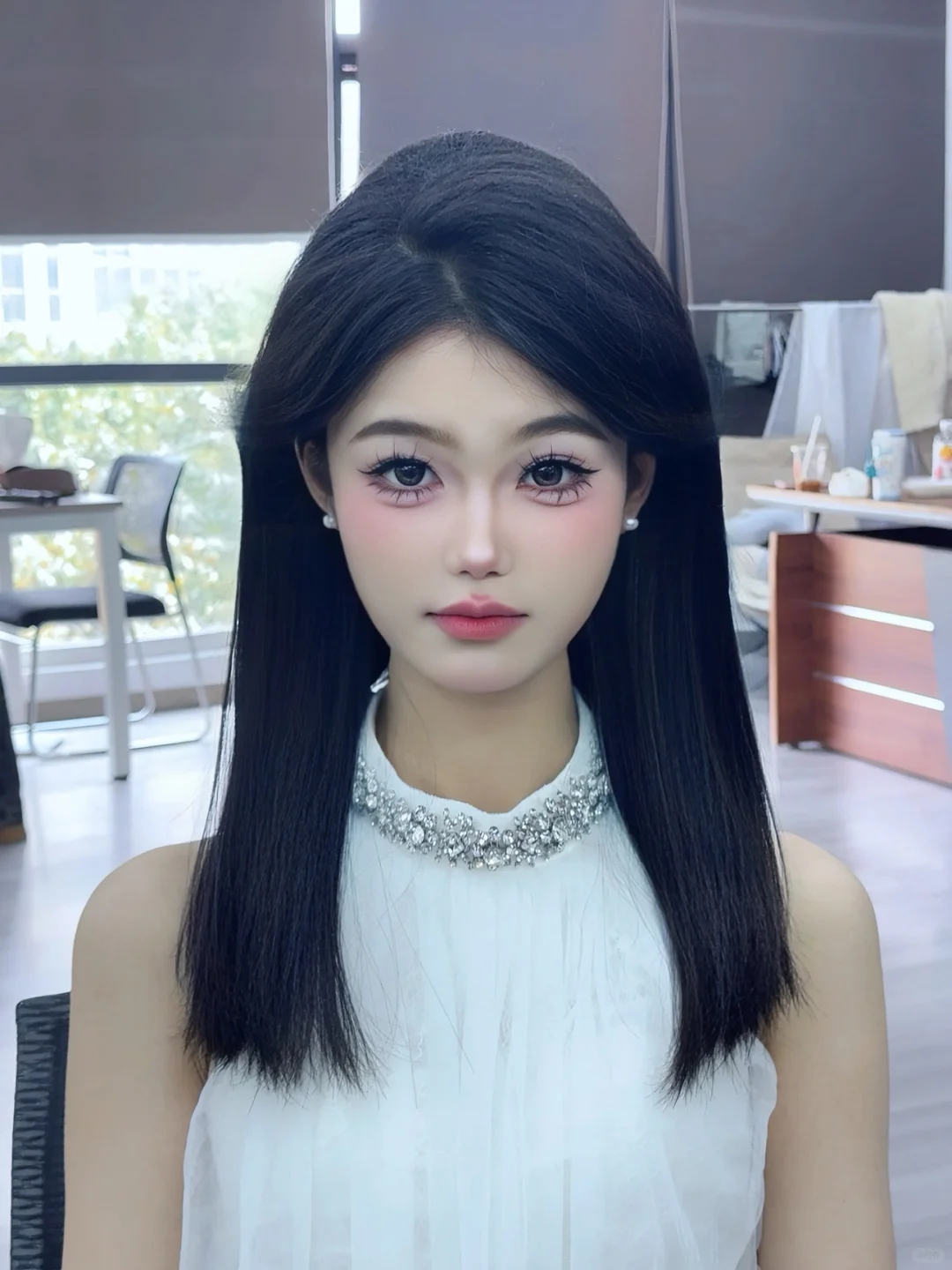 传媒女团女主播妆造