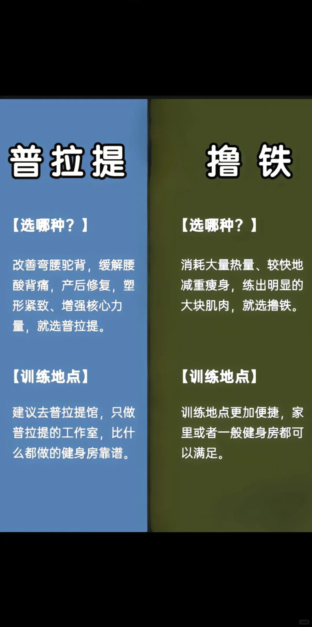 选择普拉提or撸铁？女生该怎么选择？