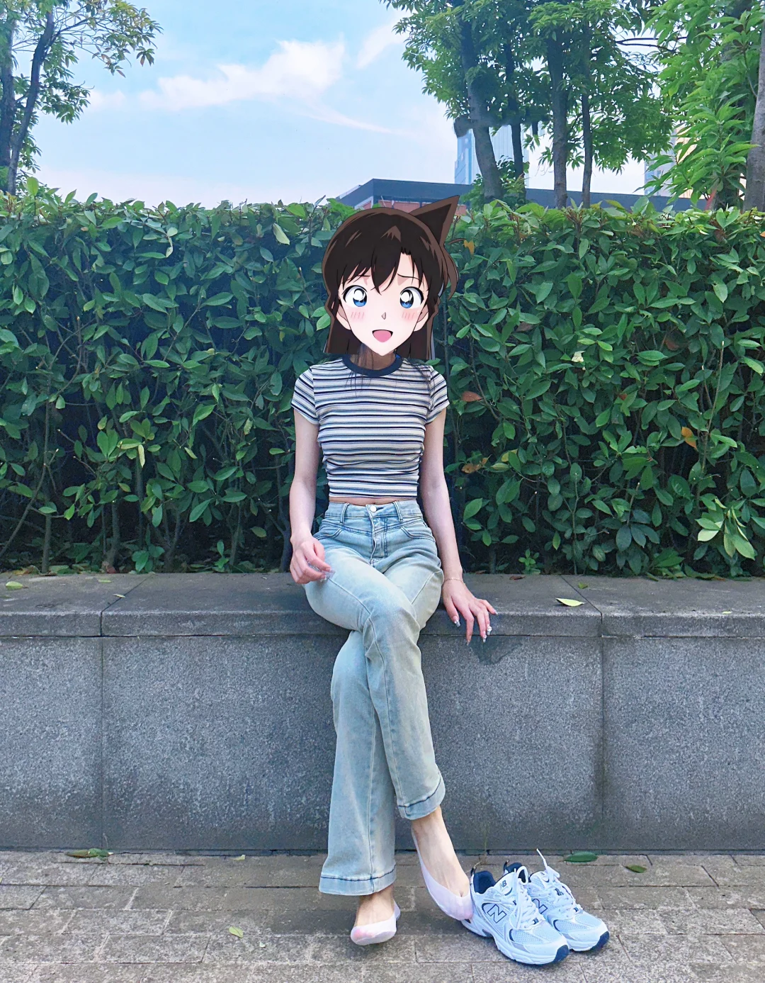 船袜穿搭之肉丝白袜