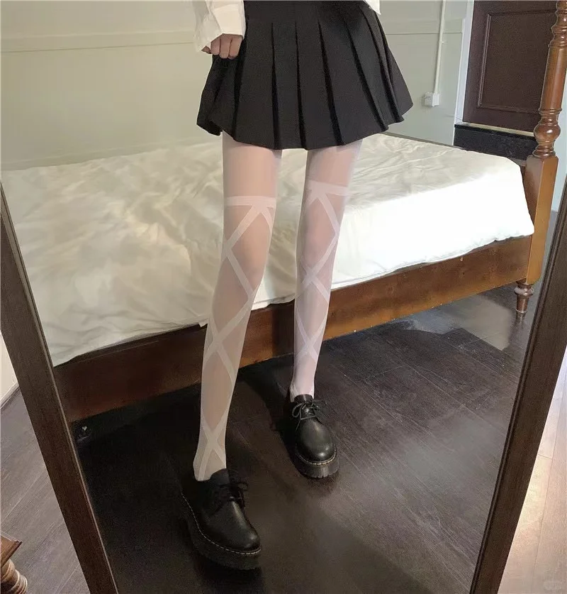 🎀网红绑带美腿黑丝，性感必备🖤