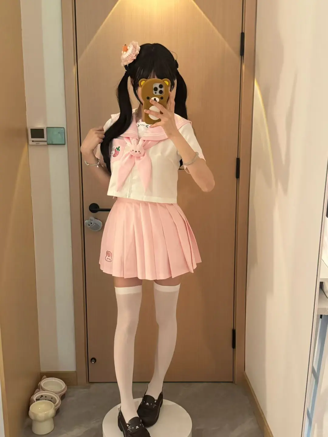 粉色的jk太好看了吧🎀