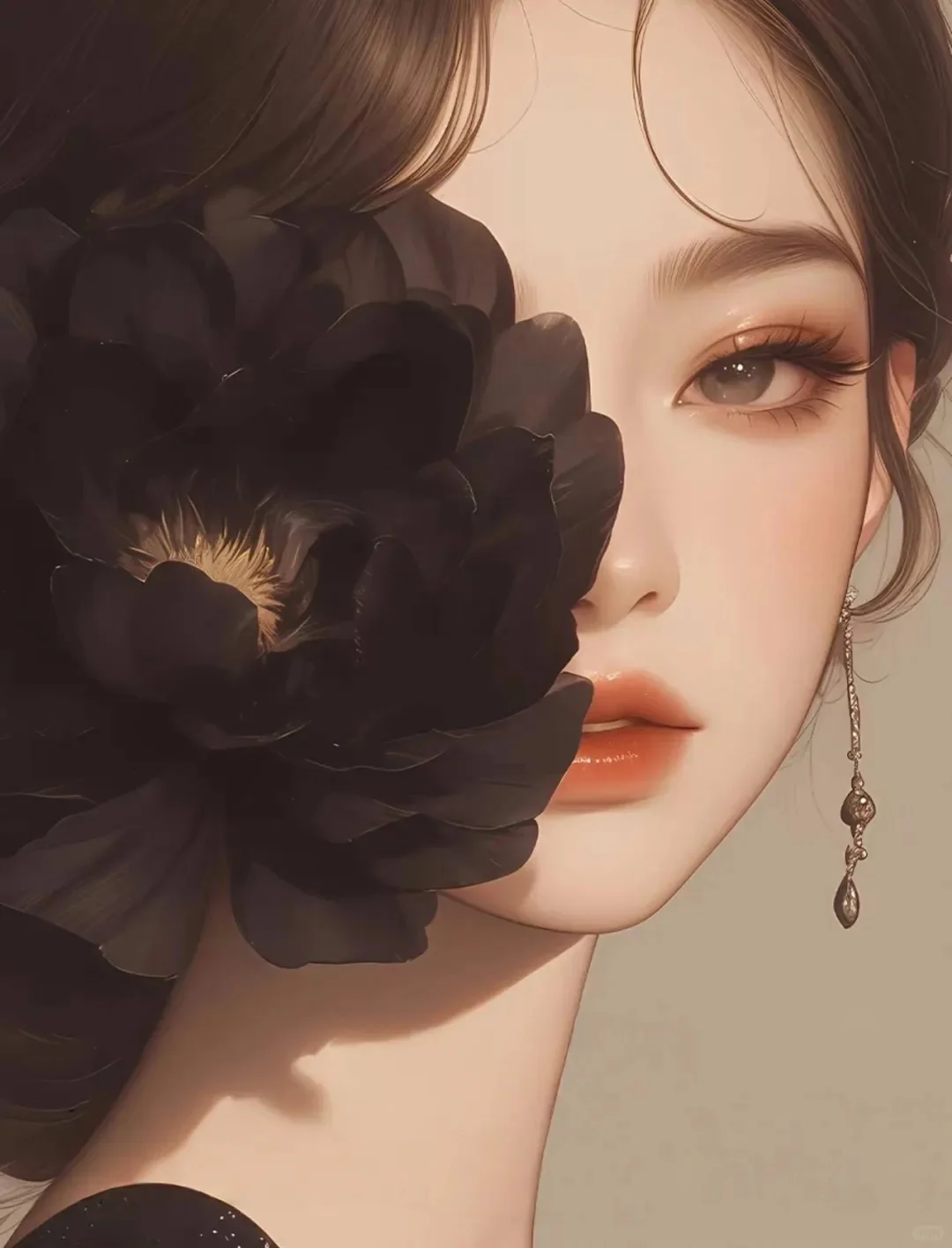头像｜绝绝子黑色系女生头像
