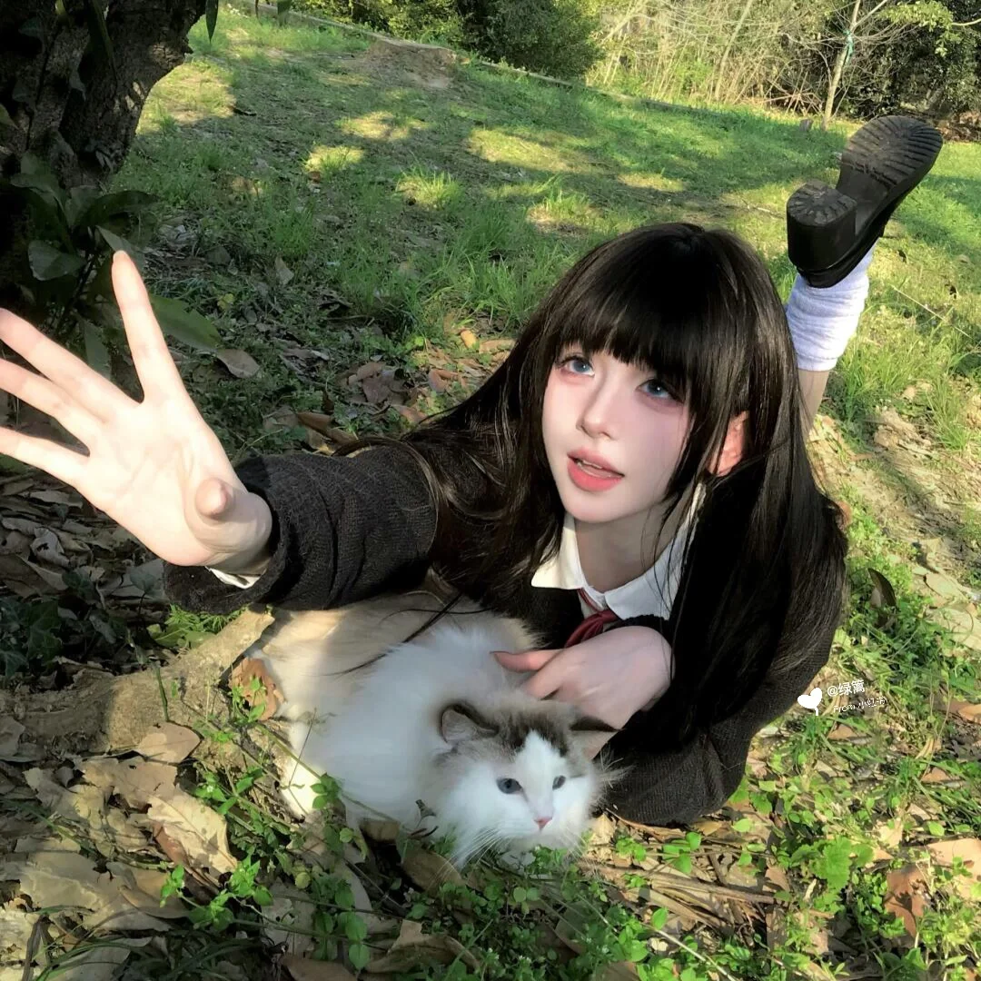 Share头像 | 发光的少女和猫
