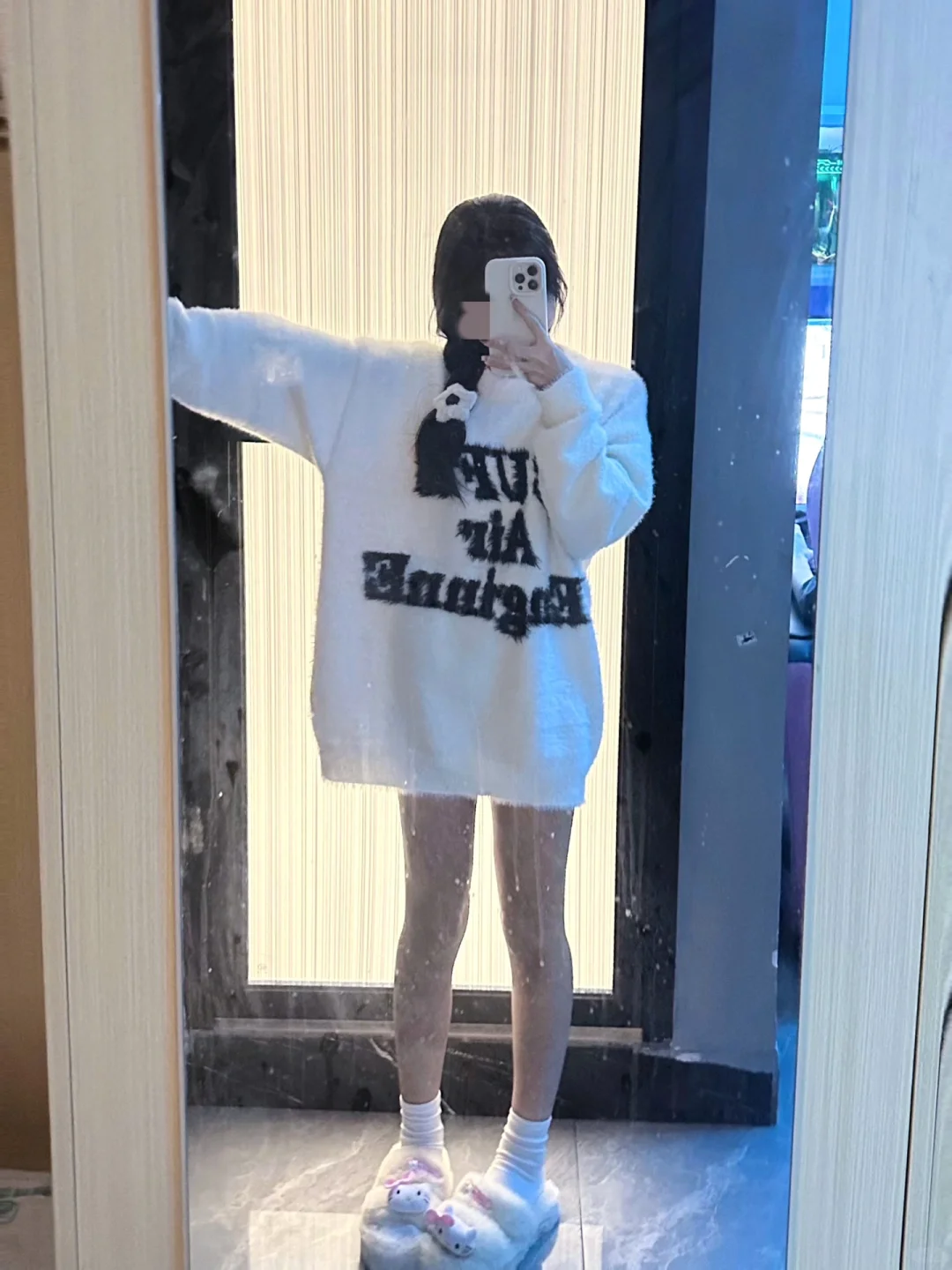 当一天电竞girl！！白色毛衣这样拍好哇塞