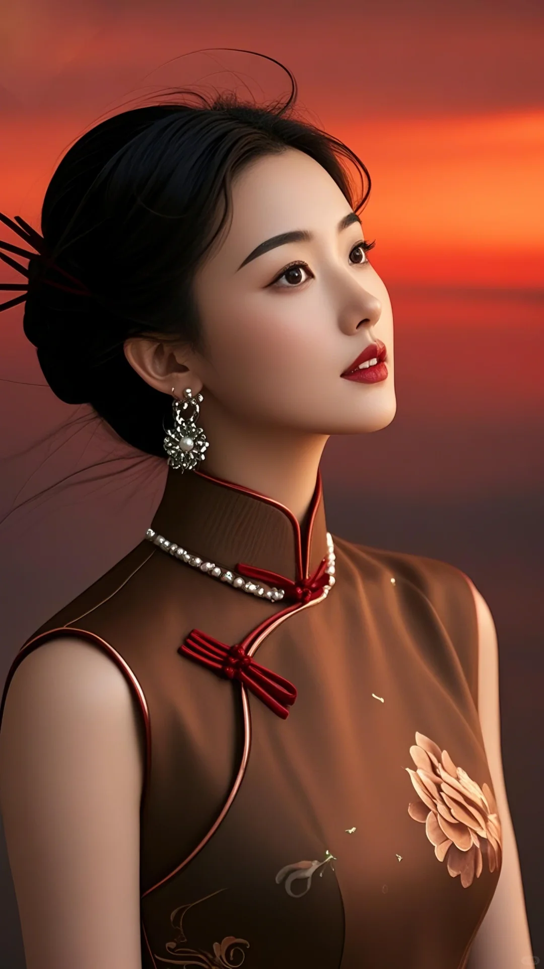 高清美女图内容由AI生成。